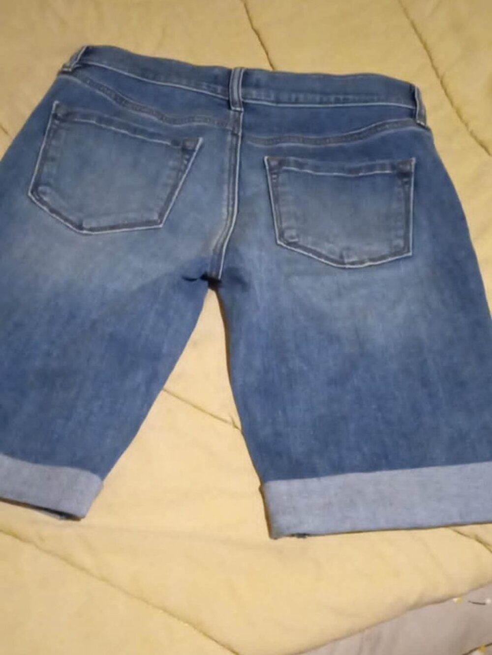loft outlet cuffed shorts distressed 2 stretch - Picture 2 of 2
